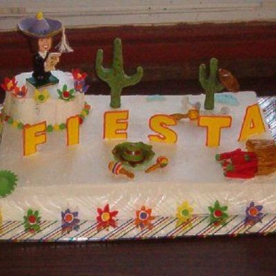 "fiesta" Theme College Grad Cake