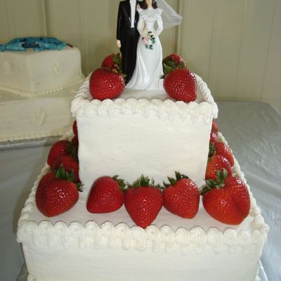 Strawberry Wedding Cake