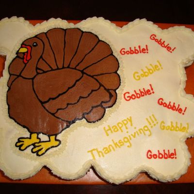 Cupcake Turkey Cake