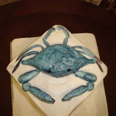 Chesapeake Bay Blue Crab-Closeup Of Groom's Cake.