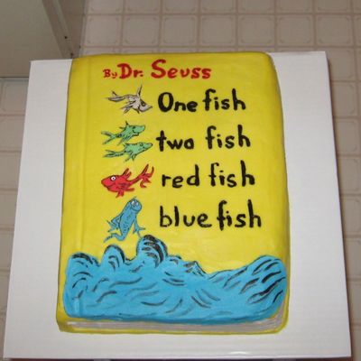 Dr. Seuss Book Cake