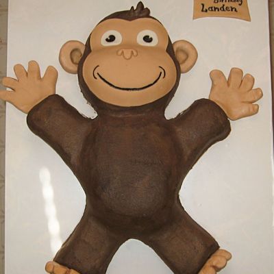 Curious George Cake