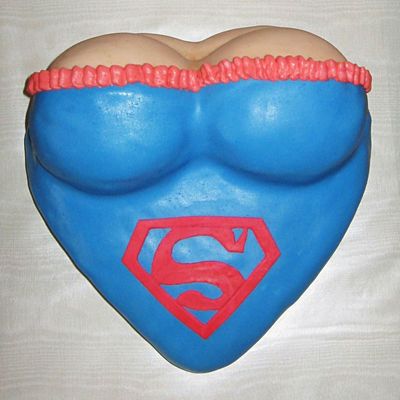Supergirl Bustier Cake