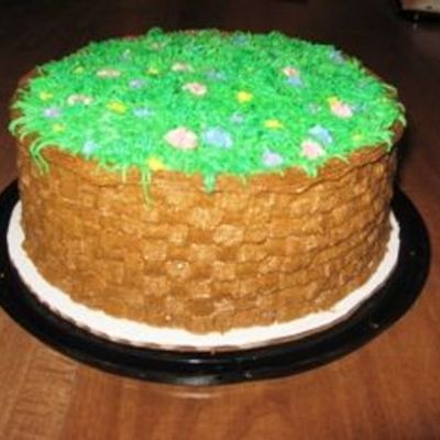 Easter Basket With Flowers