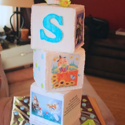 Nursery Rhyme Block Cake