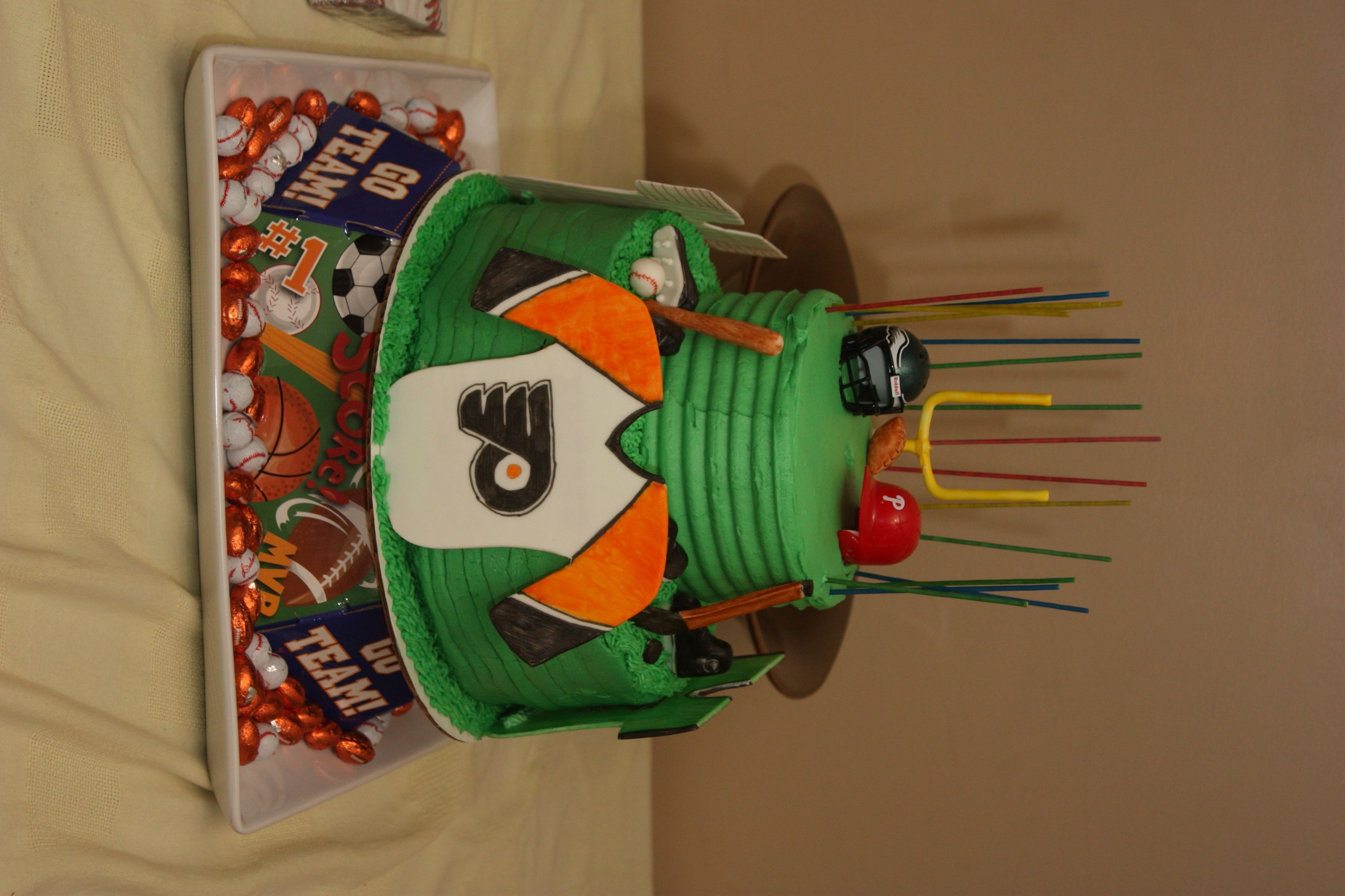 Philadelphia Sport Theme Cake