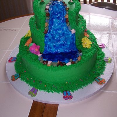 Luau Birthday Waterfall Hawaiian