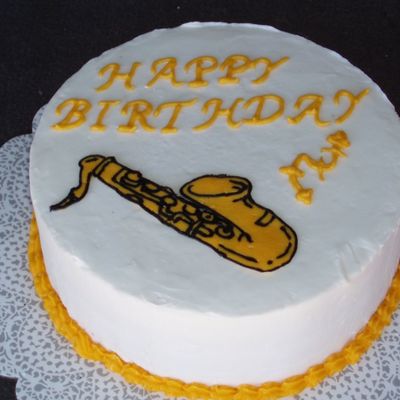 Sax Birthday Cake