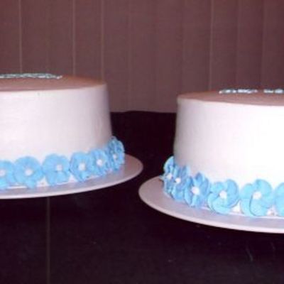 Side View Of Baptism Cake
