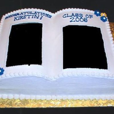 Graduation Book Cake