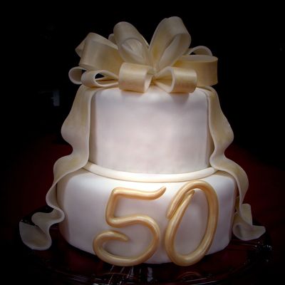 50Th Golden Anniversary Cake