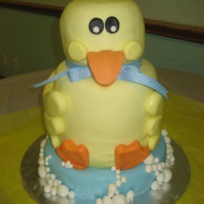 Ducky Bath Cake.
