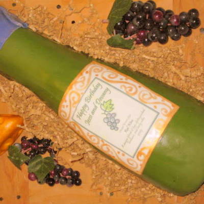Wine Bottle Cake
