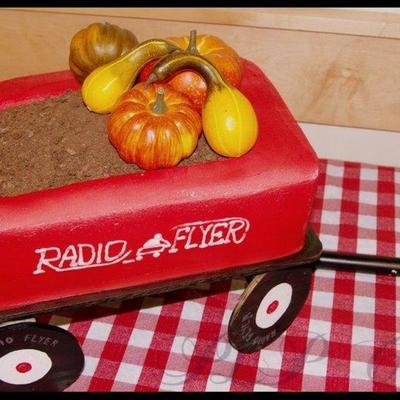 Radio Flyer Cake