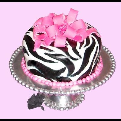 Bachellorette Cake Zebra Print