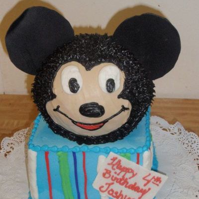 Mickey Poping Out Of A Present