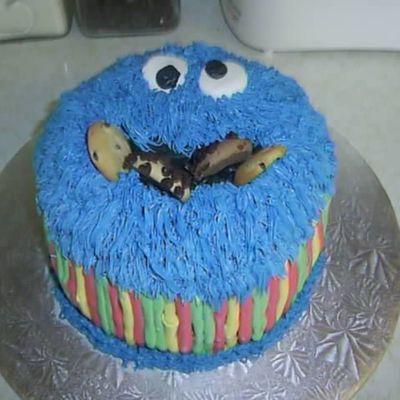 Cookie Monster Cake