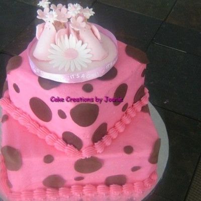 Pink And Brown Baby Shower