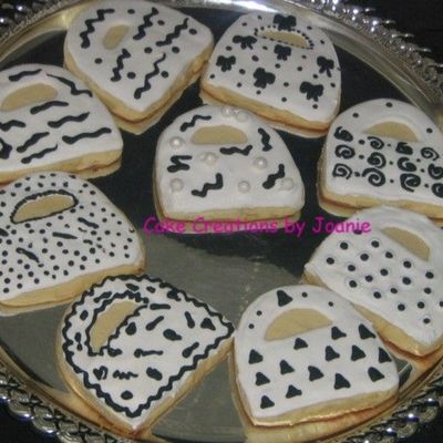 Black And White Purse Cookies
