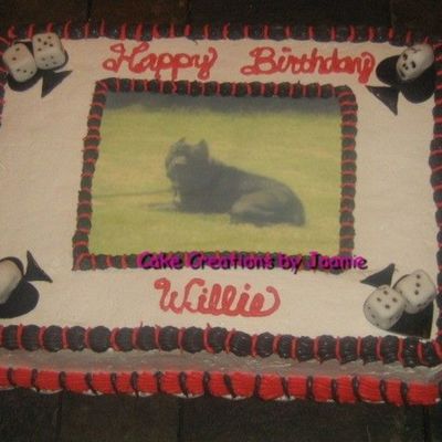 Dog With Skulls And Spades