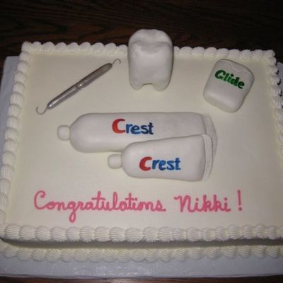 Dental Hygienist Graduation Cake