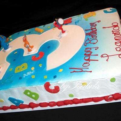 Elmo Theme Cake