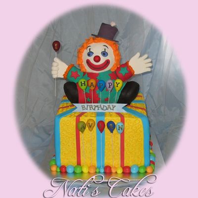 Abyan's Clown Cake