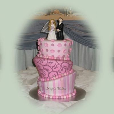Topsy Turvy Wedding Cake