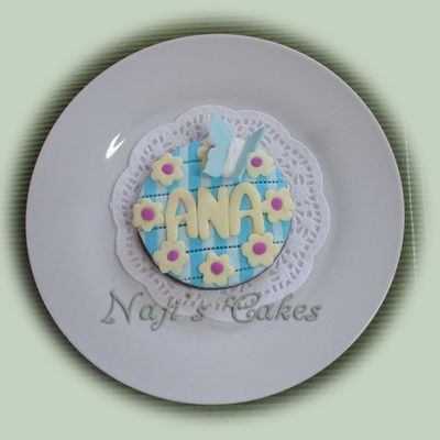 Butterfly And Stripes Cookie