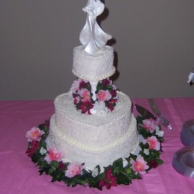 My First Heart Shaped Wedding Cake