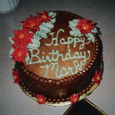 Christmas Birthday Cake