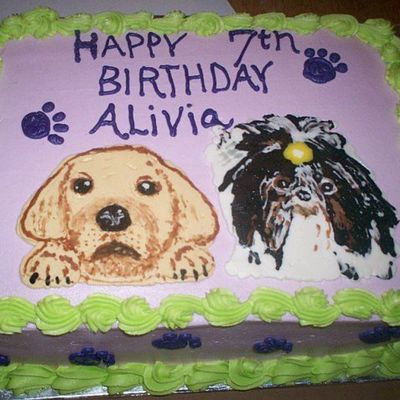 Two Doggies Cake