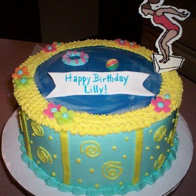 Swimming Party Cake