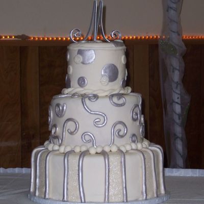 Silver And White Wedding
