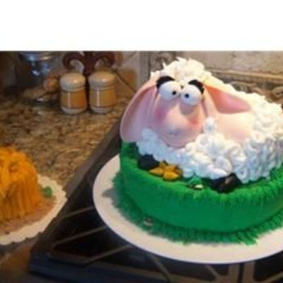 First Birthday Farm Animal Cake