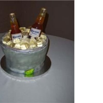 Sugar Corona Grooms Cake