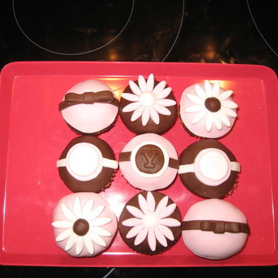 White And Pink Cupcakes
