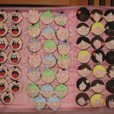 Kids Faces Cupcakes