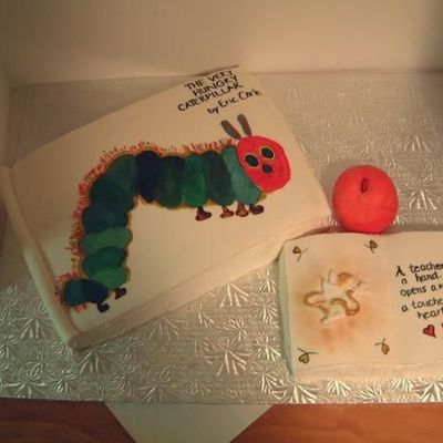 Painted Book Cake