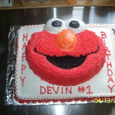 Elmo 1St Birthday Cake