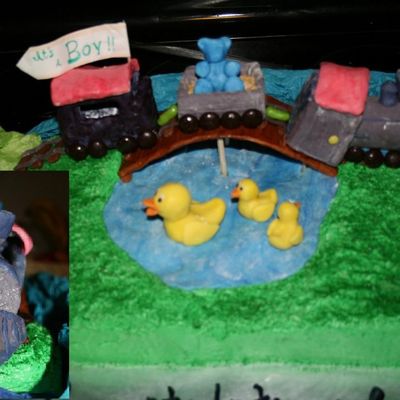 Its A Boy, Train Cake.