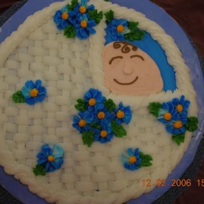 Basketweave Baby Carriage