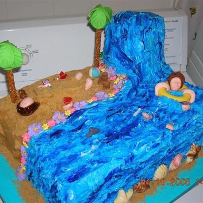 Beach Scene With Shark