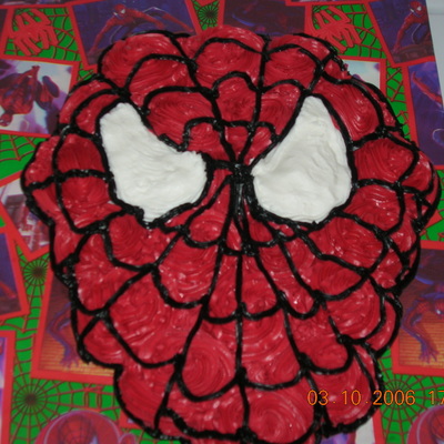Spiderman Cupcakes Face