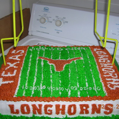 Texas Longhorn Football Field With Goal Posts