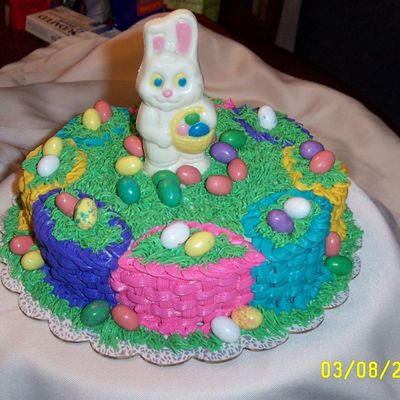 Easter Basket Bunny Cake