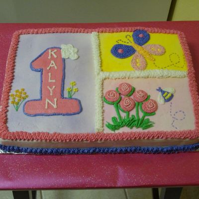 Hugs N Stitches Themed Birthday Cake