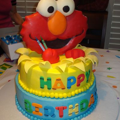 Elmo Birthday Cake