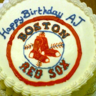 Aj's Boston Red Sox Birthday Cake