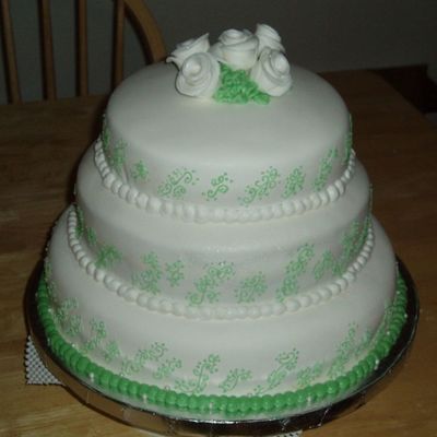 Fondant Wedding Cake